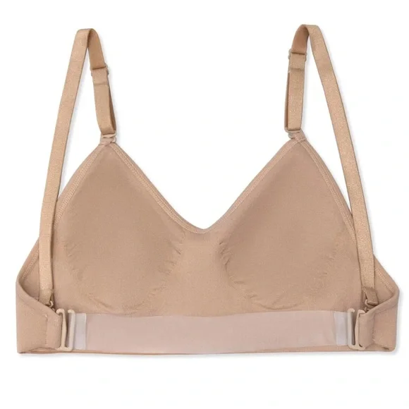 Capezio Seamless Clear Back Bra in Nude - Picture 7 of 11